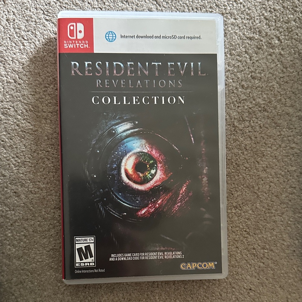 Nintendo Switch Resident Evil Revelations Collection - Black and Red Artwork